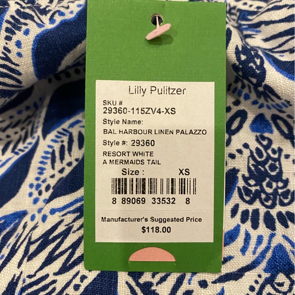 Lilly Pulitzer - Bal Harbor Palazzo Pant - Mermaid’s Tail - Picture 3 of 10